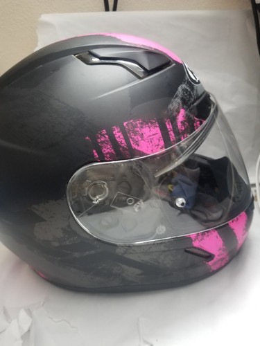 Women's Full Face HJC Motorcycle Helmet - Small - Arica Pink; W/ carry case Sz-S - Picture 5 of 12
