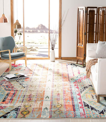 Boho Chic Monaco Collection Area Rug 9' x 12' - Easy Care, Non-Shedding