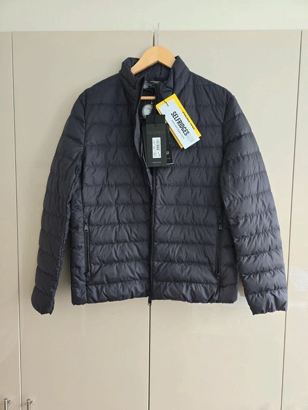 GEOX Warrens Premium Down Coat Puffer Jacket Size M Black