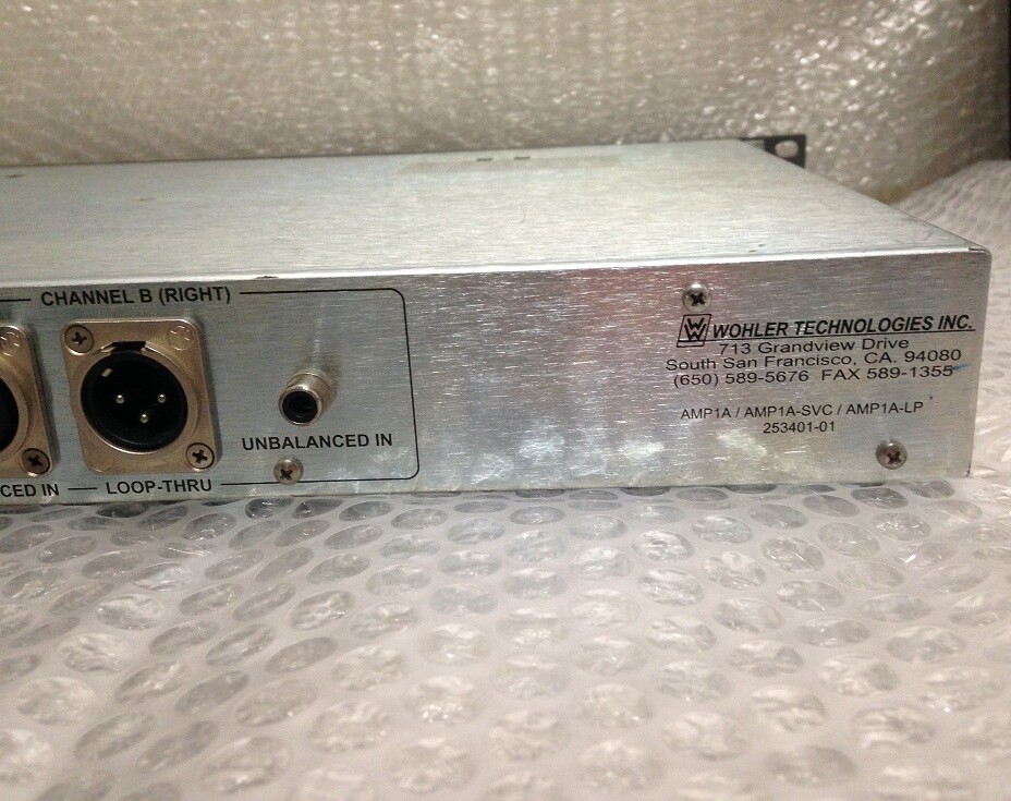 Wohler Technologies AMP1A-LP Analog Audio Monitor Panel | eBay