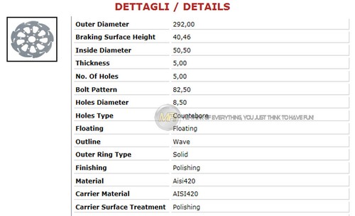 PARA HARLEY DAVIDSON XLH 883 SPORTSTER 1999 99 FRENO DELANTERO ROTOR HUMMER FLOTANTE - Imagen 2 de 3