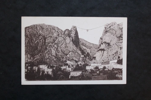 Postcard postcard MOUSTIERS STE-MARIE - General view - Alt. 636 m.