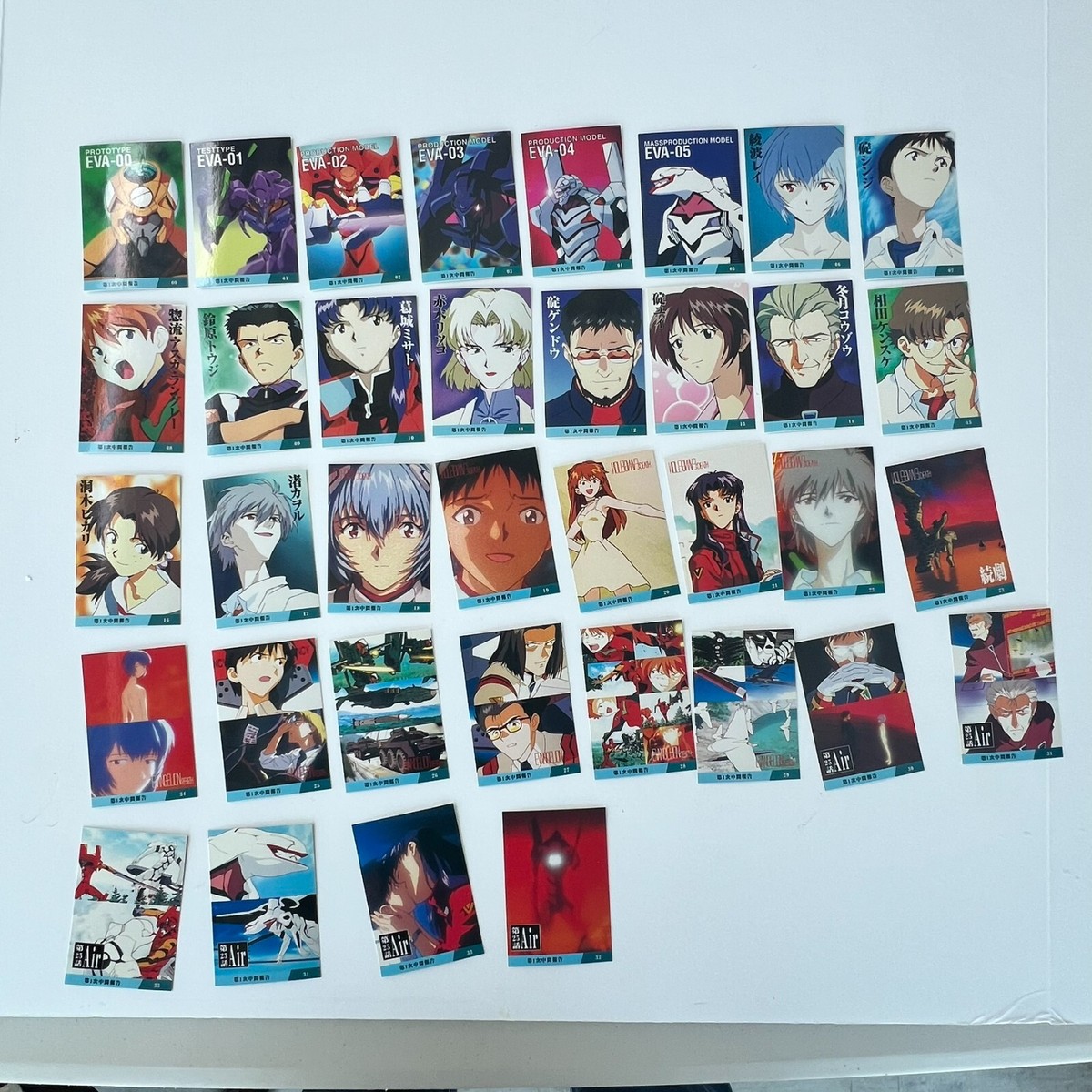 Neon Genesis Evangelion 1997 Calbee cards 1-71 vintage. | eBay