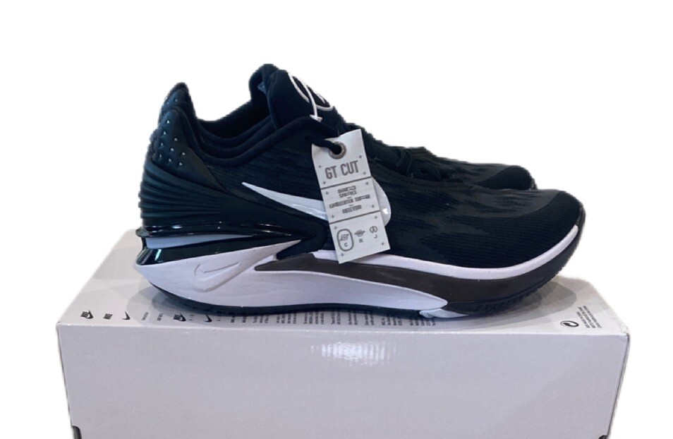 Nike Air Zoom G.T. Cut 2 TB Black White Basketball Shoes DJ6015-006 Men Size 8.5