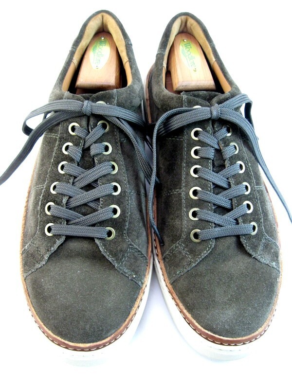 SAOLA Allen Edmonds "PORTER CITY" Sneakers Derby Casual 9 5 EEE Loden Scamosciato (381N)