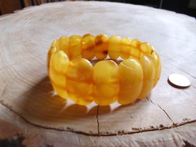 Amber Bernstein Art Deco Armband Egg Yolk 24 Gramm