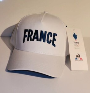 Casquette Blanche Officielle Jeux Olympiques Paris 2024 – Neuf – France