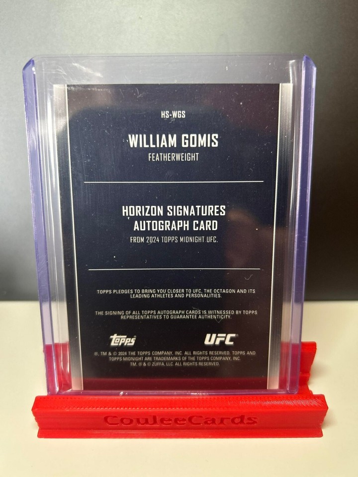 WILLIAM GOMIS 2024 Topps Midnight UFC Horizon Signatures Rookie AUTO