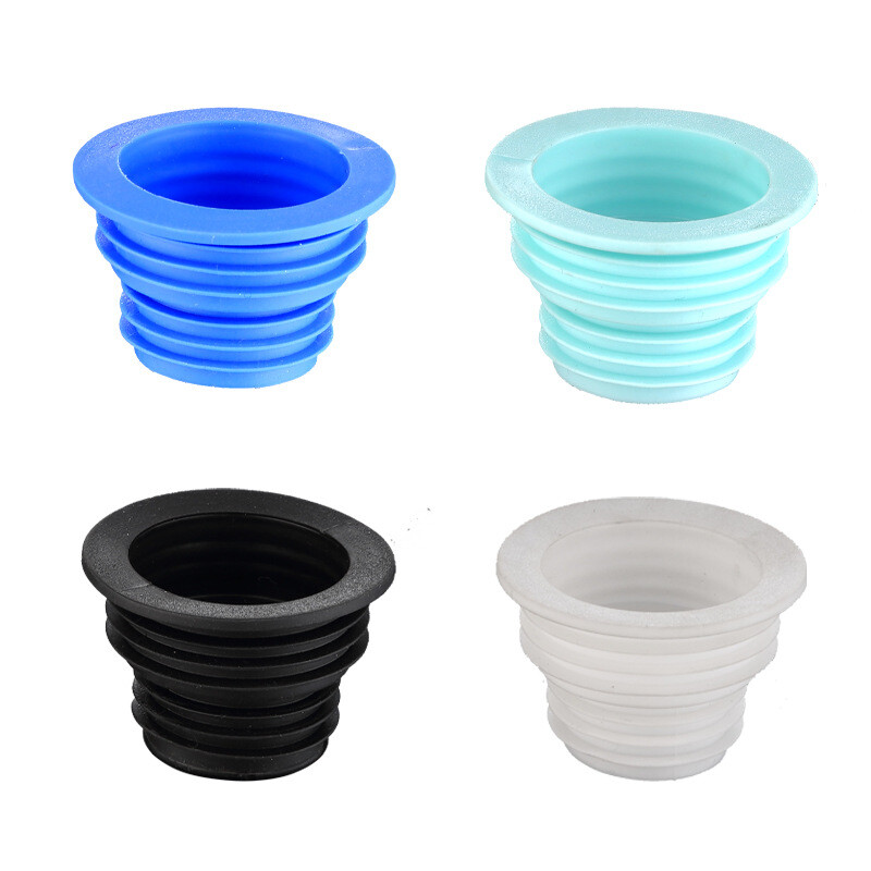 Drain Pipe Seal Hose Silicone Plug Sewer Sealing Ring Connector 2 Pcs