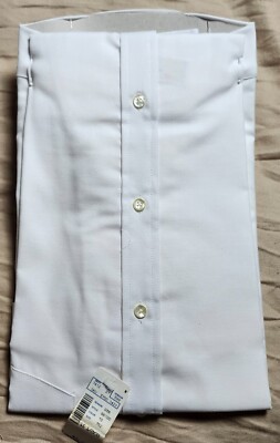 john henry dress shirts John Henry Fitted Collection Men's Dress Shirts White Size 15.5 32-33  Button Up