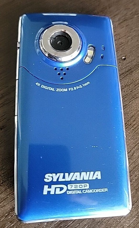 Sylvania HD 720P HD1Z Digital Camcorder Inch4X Digital Zoom Blue