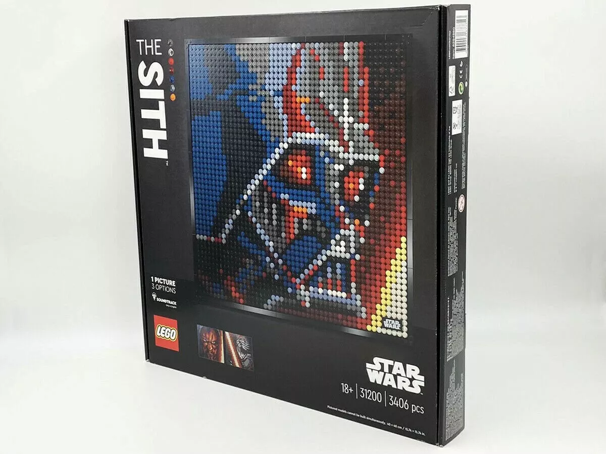 New Lego Art Star Wars: Sith 3-in-1 #31200 Box 1 Picture 3 Options Lord  Vader