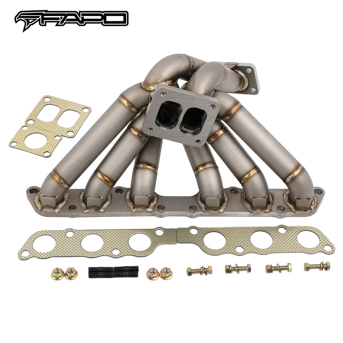 mofpuU FAPO Single Turbo Manifold for Toyota Supra Mk4 Lexus GS300 SC300