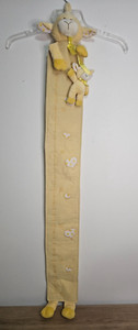 Vintage Baby Ganz Giraffe Baby Nursery Growth Chart w/ moveable plush Yellow