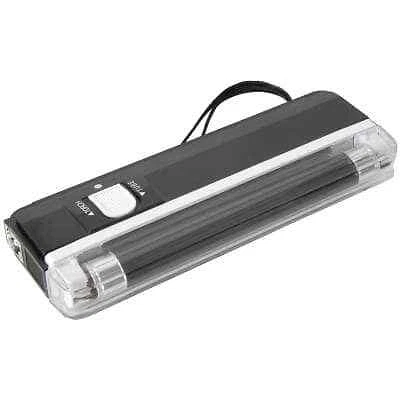 QTX Portable ultra violet black light lamp & torch UV Blacklight Bank Note Checker