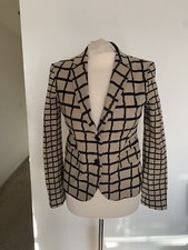 Rag  Bone Windowpane Print Blazer Jacket Sz M