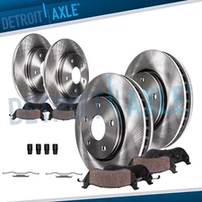 11.06" Front 11.42" Rear Disc Brake Rotor Pad for Grand Caravan Town & Country