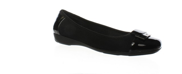 anne klein flat black shoes