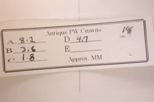 POCKET WATCH CROWN YELLOW GOLD FILLED SIZE 8.2 X 3.6 X 1.8 X 4.7   mm