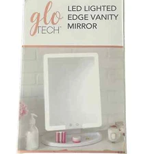 Vanity Mirror Led Lighted Edge by Glo Tech 3 Light Colors Touch Sensor Settings