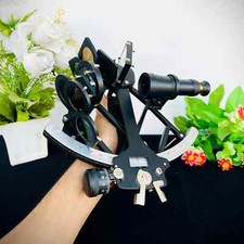 Tamaya Sestante Nautico 1712 Nero Navigazione Vintage Funzionante Sestante Og...