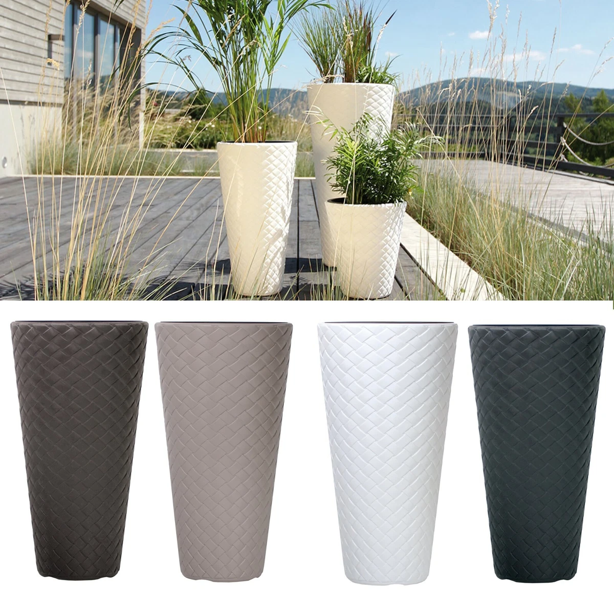 Large, Flower pots and planters