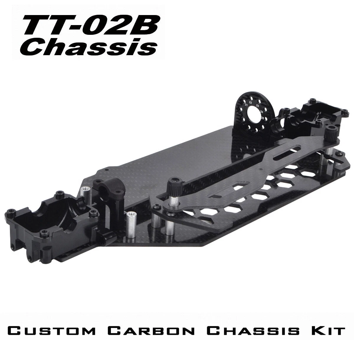 Carbon Fiber Chassis Kit for Tamiya TT02B, TT-02BR, TT-02B MS