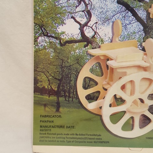 Puzzle 3D Wooden Jigsaw AutoMobile Car 2011 Sealed New - Picture 3 of 9