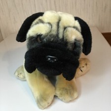 Animal Alley Pug Plush,Toys R Us Dog,12" Tan/Black Plushie Stuffed