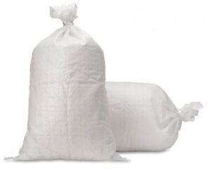 17x27 Empty Poly Woven Polypropylene Seed Rice Sand Reinforced Bags 1 pack of 25