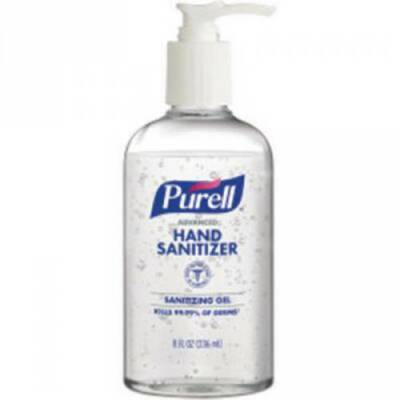 *4-Pack* Purell Advanced Hand Sanitizer 8oz Gel Pump Round Bottle 4040-12-S