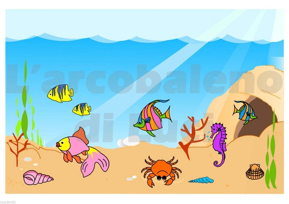ADESIVO A4 WINDOW STICKERS FINESTRA ACQUARIO PESCI ACQUARIUS FISH FINESTRE VETRI