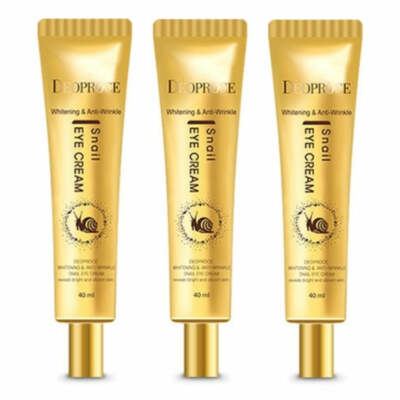 Deoproce Whitening and Anti-wrinkle Snail Eye Cream 40ml*3Pcs - FREE SHIPPING
