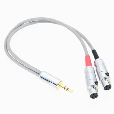 3.5mm TRS Stereo Plug to Dual Mini XLR TA3F Jack 8  L2B2AT Balanced Cable 1M2F