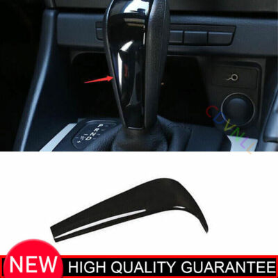 For BMW X1 E84 2010-2013 Bright Black Middle Console Gear Shift Knob Cover Trim