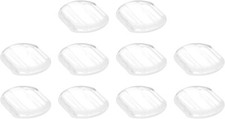 30/50 Pcs Earring Pads Silicone Comfort Clip-on Earring Backs Clear 15x12mm