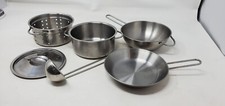 IKEA of Sweden Toy Cookware Pots Pans Lot Stainless Steel