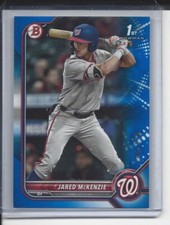 JARED MCKENZIE 2022 BOWMAN DRAFT 1ST BLUE PROSPECT #D 146/150