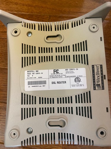 Westell 2200 Verizon DSL Internet Modem (A90-220015-04) with Power Supply Cables - Picture 5 of 7