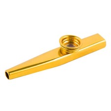 Kazoo Golden Aluminum Alloy with Membrane Flute Diaphragm Mouth Kazoos Musical I