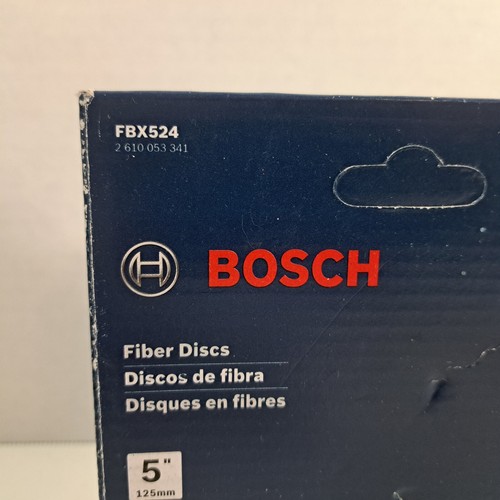 Bosch FBX524 Fiber Discs 5" 24 Grit X Lock 25 Count - Picture 5 of 11