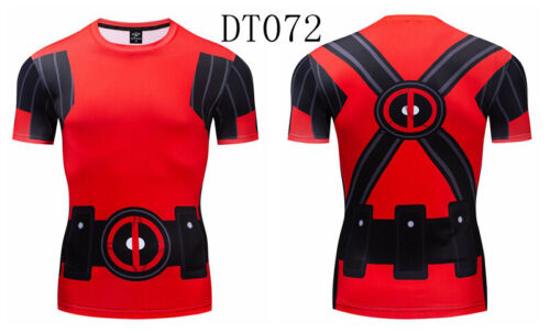 Herren T-Shirts Marvel Avenger Superhero 3D bedruckt T-Shirt Sport Fitnessstudio kurzarm - Bild 19 von 32