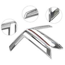 For 2023 Honda CR-V CRV ABS Chrome Car Front Fog Light Decor Cover Trim Pair