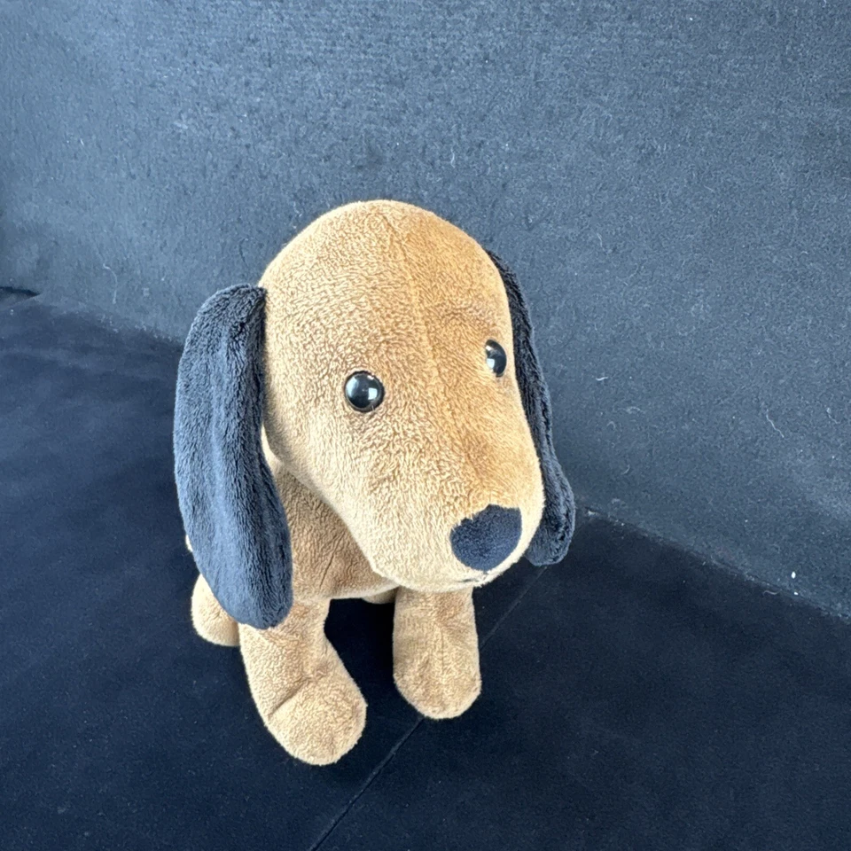 Brinquedo de pelúcia para bebê Manhattan 313750KJ Dachshund cachorro 10" 2015 - Imagem 2 de 4
