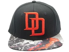 Marvel Daredevil Black Retro Snapback Hat