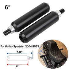 Shock Mount Frame Sliders 6" Crash Bar For Harley Sportster Forty Eight Iron 883