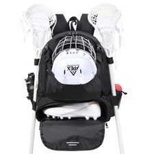 Lacrosse Bag, Field Hockey Bag with Two Stick Holders, Large Lacrosse Backpac...