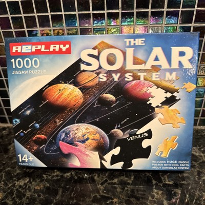 THE SOLAR SYSTEM 1000 Pc Puzzle A2PLAY NEW SEALED Contents w/ Poster &Facts++ A1