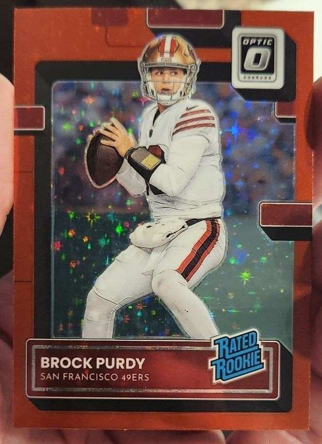 2022 Panini Donruss Optic - Rated Rookie Brock Purdy #277 Red Stars Prizm (RC)