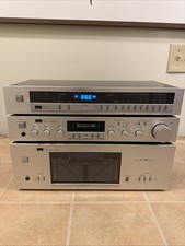 SANSUI B-77 STEREO POWER AMPLIFIER C-77 PREAMPLIFIER T-77 SYNTHESIZER TUNER SET